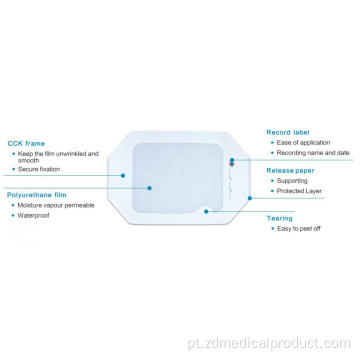 Moldura de filme transparente para gravadora